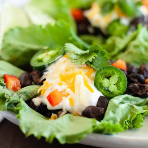 Spicy Black Bean Taco Wraps