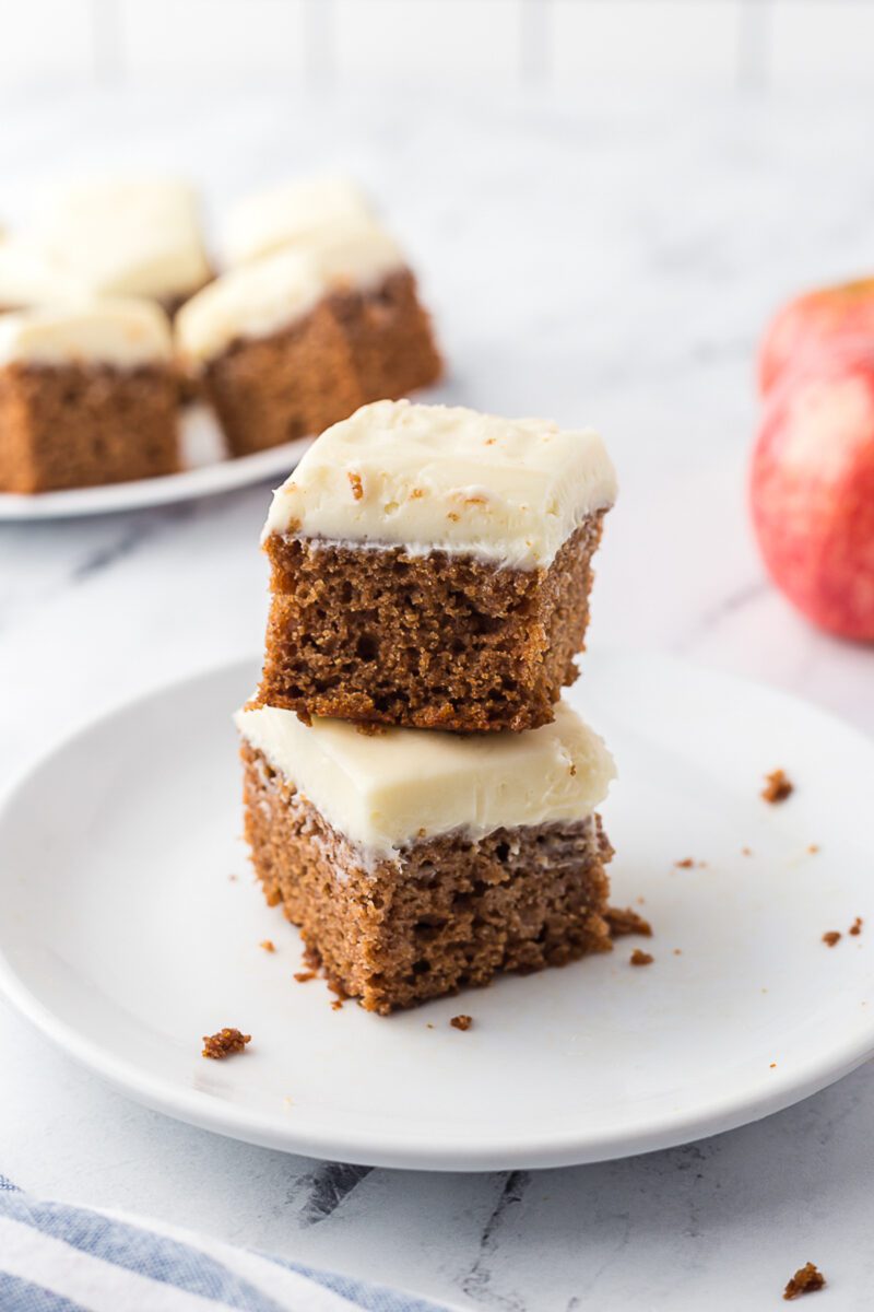 Brownie Bars with Icing Made With Applesauce