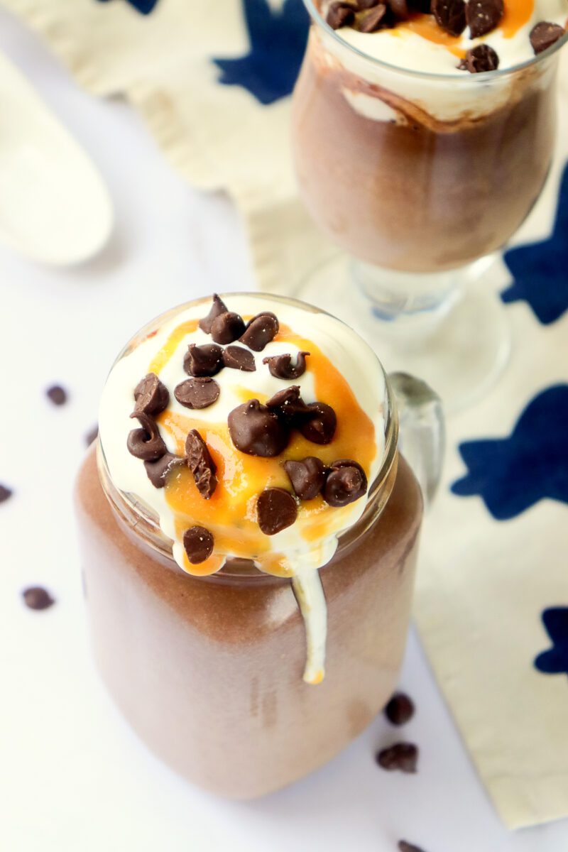 Hot Chocolate with caramel sauce added