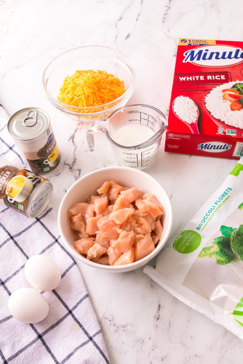 Easy chicken casserole with simple ingredients