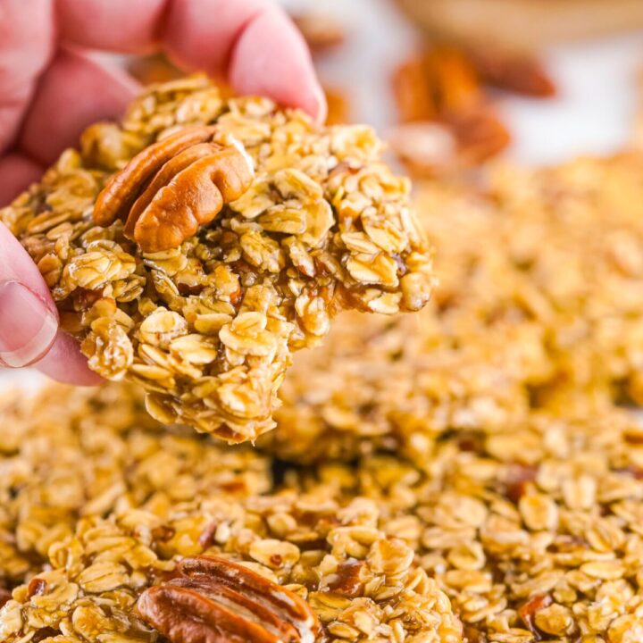 Easy cookie recipe made with maple syrup, old-fashioned oats, and butter