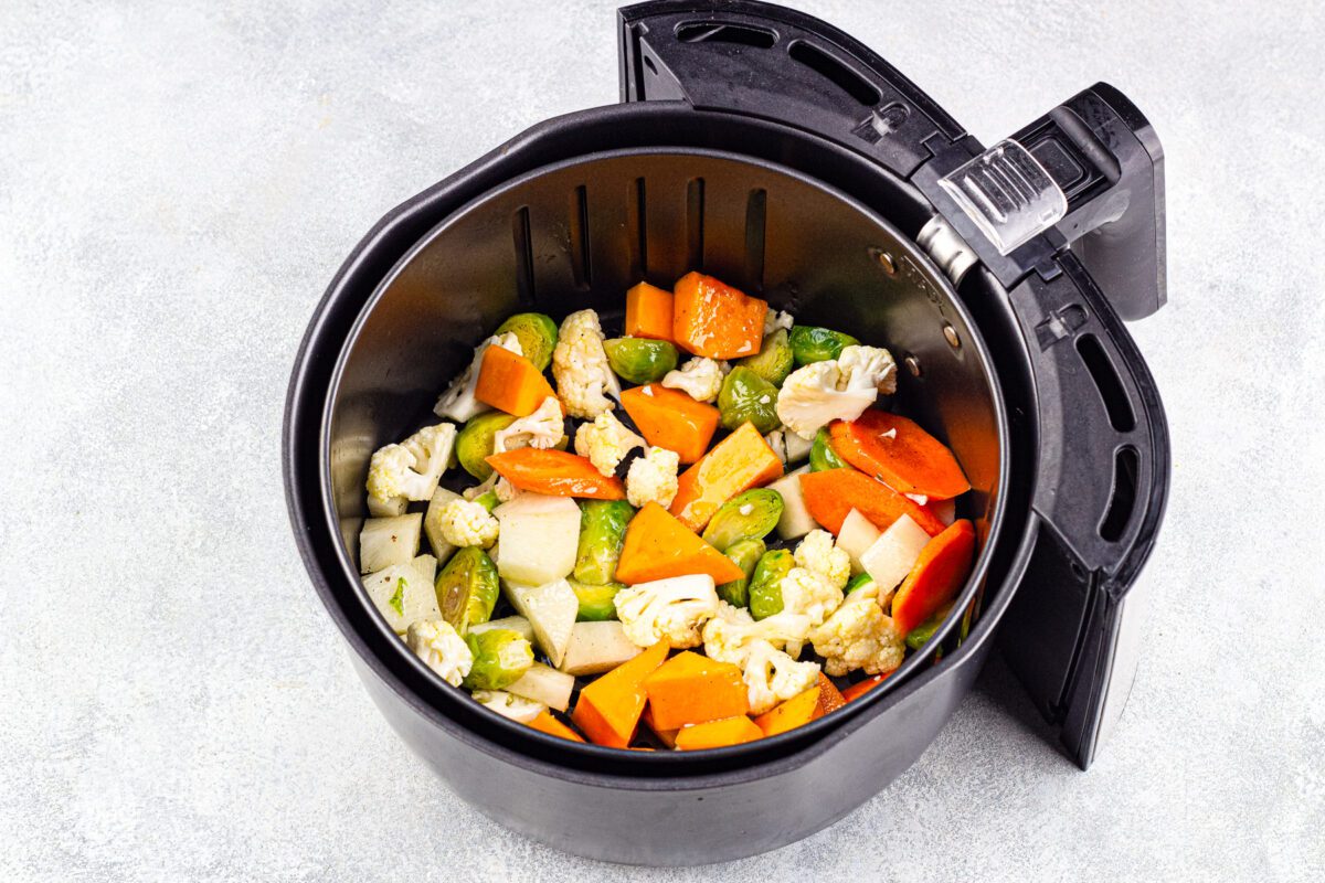 Vegetables made in an air fryer